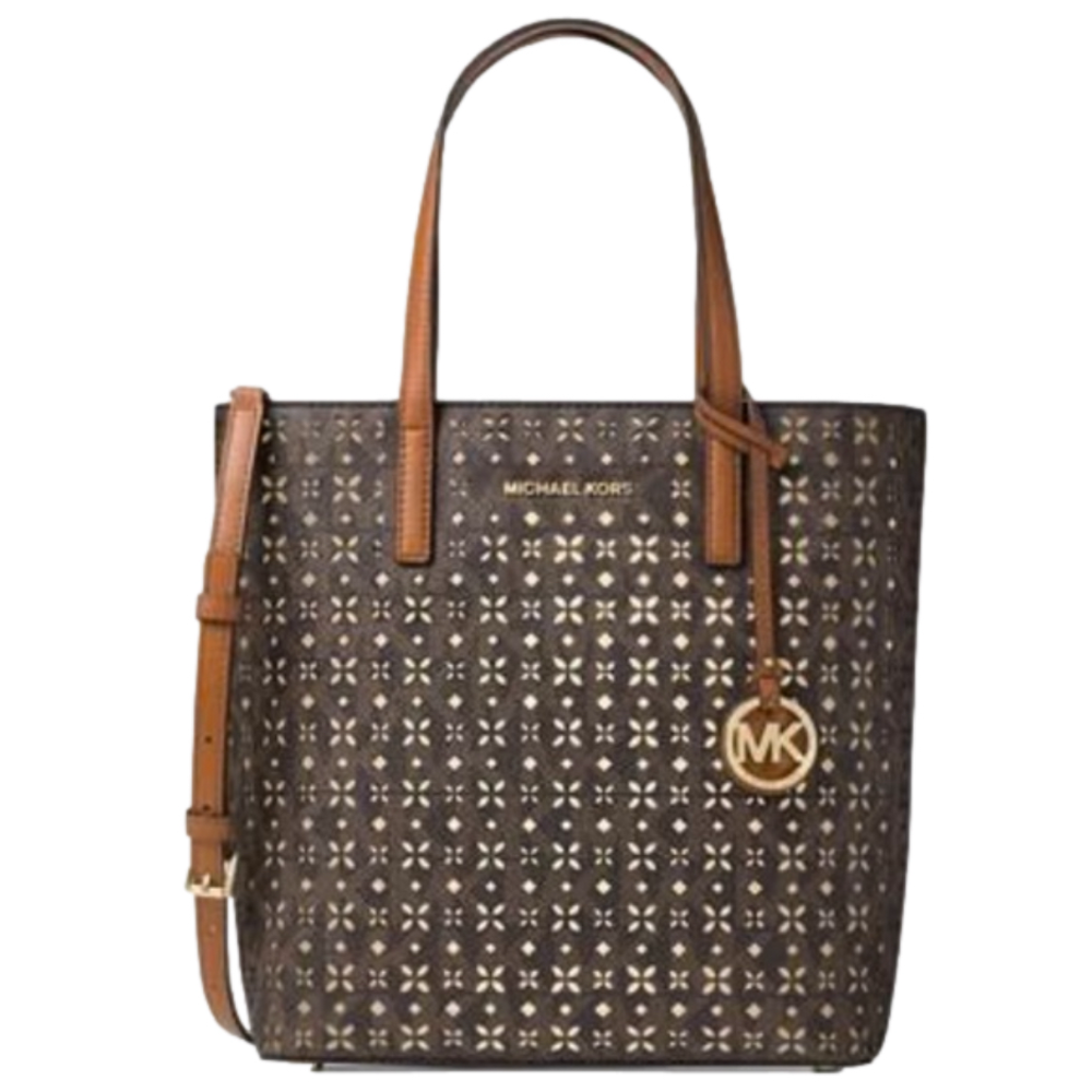 MICHAEL Michael Kors Brown and Tan Perforated Tote